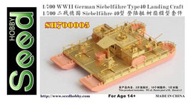 1/700 Seed Hobby WWII German Siebelfähre Type40 Landing Craft Resin Model Kit 700005