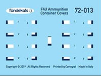 1/72 Fundekals F4U/FG-1D AMMO CANS 72013