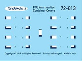1/72 Fundekals F4U/FG-1D AMMO CANS 72013