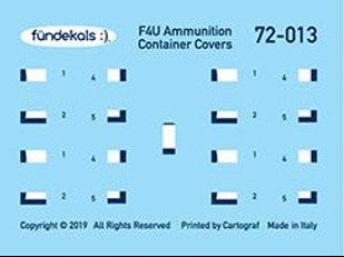 1/72 Fundekals F4U/FG-1D AMMO CANS 72013