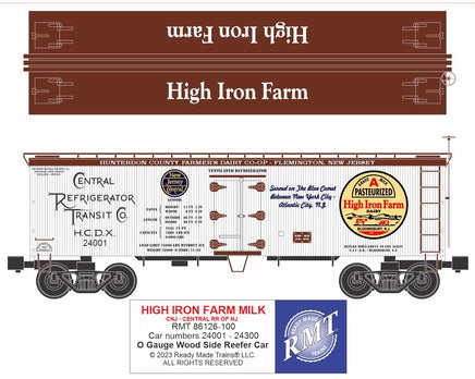 O RMT CNJ High Iron Farm Woodside Reefer 86126-100
