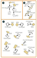 1/48 Clear Prop B-26B Double-Sided Painting Mask (ICM) 48048