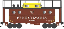 HO Bowser N5c Caboose PRR Shadow Keystone w/Trainphone Road #477865 - 43404 - MPM Hobbies