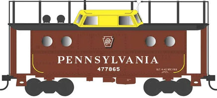 HO Bowser N5c Caboose PRR Shadow Keystone w/Trainphone Road #477865 - 43404 - MPM Hobbies