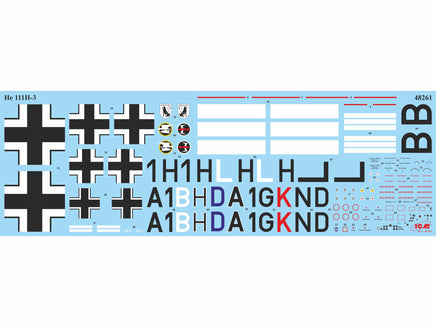 1/48 ICM He 111H-3 WWII German Bomber 48261