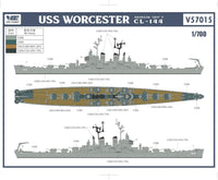 1/700 Vee Hobby USS Worcester CL-144 (Standard) 7015S