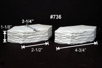 HO Monroe Cutwater Pier Support Split Stone 2-Pack #736