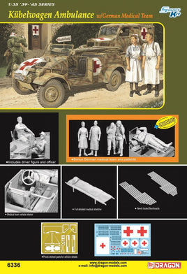 1/35 Dragon Model Kübelwagen Ambulance w/ German Medical Team 6336
