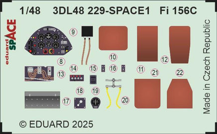 1/48 Eduard Fi 156C Space 3DL48229