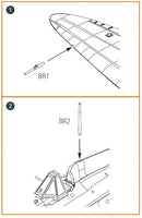 Clear Prop A72003 brass antenna set packaging and parts layout for 1/72 scale Mitsubishi A5M Claude early version model kit enhancement
