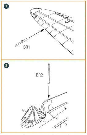 Clear Prop A72003 brass antenna set packaging and parts layout for 1/72 scale Mitsubishi A5M Claude early version model kit enhancement
