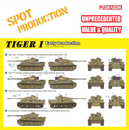 1/35 Dragon Model Tiger I Early Production Battle of Kharkov 6950