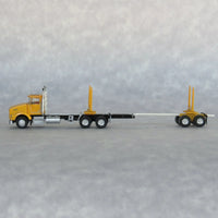 N Trainworx Yellow Kenworth T800 Log Truck 48085
