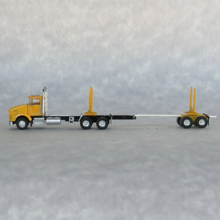 N Trainworx Yellow Kenworth T800 Log Truck 48085