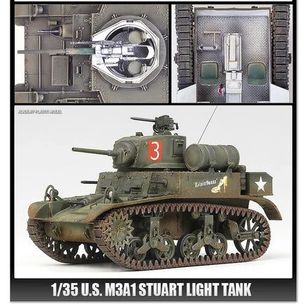 1/35 Academy M3A1 Stuart Light Tank 13269