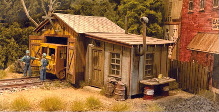 HO Bar Mills Handcar Shed at Cranberry Yard 362