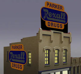 Miller Engineering Small Rexall Drugs Billboard 7582 - MPM Hobbies