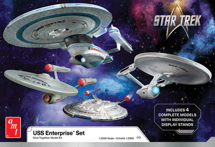 1/2500 AMT Star Trek U.S.S. Enterprise Four Ship Set 1485