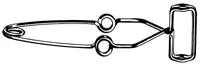 Nickel-plated steel test tube holder with spring-loaded pincer mechanism, 5-inch Stoddard-type laboratory tool for safely gripping hot test tubes during chemistry experiments
