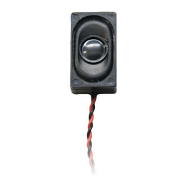 Digitrax SP26158B Rectangular 26.5mm x 15.5mm x 9mm 8 Ohm Compact Box Speaker with Enclosure & Wires 21007