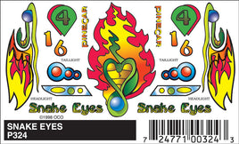 PineCar Snake Eyes Decal 324
