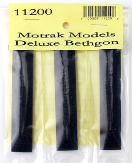 Packaged product with 'Motrak Models Deluxe Bethgon' label on a yellow background