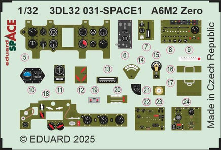 1/32 Eduard A6M2 Zero Space 3DL32031