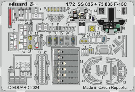 1/72 Eduard F-15C Zoom set for FINE MOLDS SS835