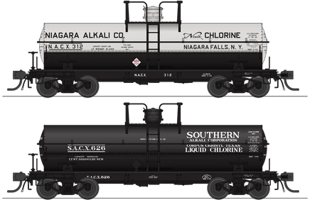 HO Broadway Ltd 6,000 Gallon Tank Cars Variety Set D (2-Pack) 6473