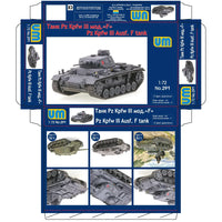 1/72 Uni Model Panzer III Ausf. F Tank 291