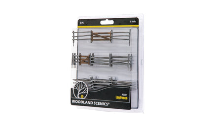 O Woodland Figures & Accents Log Fence A3001