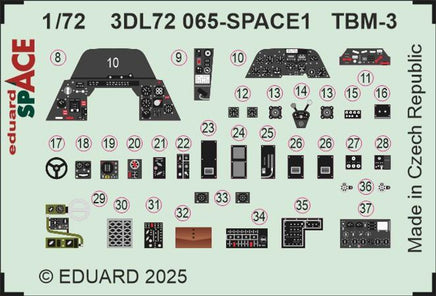 1/72 Eduard TBM-3 Space Set 3DL72065