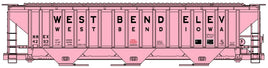 HO Accurail 3 Bay Covered Hopper Kit West Bend Elevator 81822