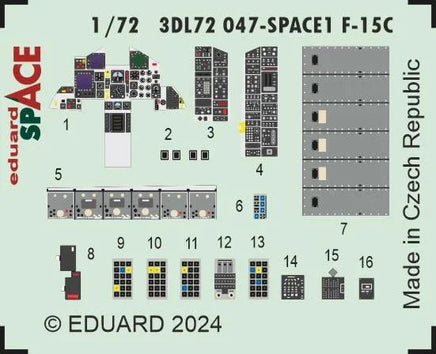 1/72 Eduard F-15C Space for FINE MOLDS 3DL72047