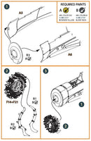Clear Prop 1/48 Hawk H-75 exhaust set A48005 resin parts on casting block showing finely detailed replacement exhaust stacks for scale model aircraft upgrade
