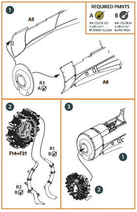 Clear Prop 1/48 Hawk H-75 exhaust set A48005 resin parts on casting block showing finely detailed replacement exhaust stacks for scale model aircraft upgrade
