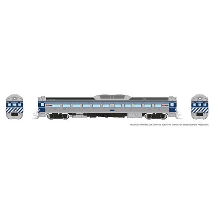 N Rapido Budd RDC-1 (Ph 2) (DC/Silent): BC Rail - Blue 516005