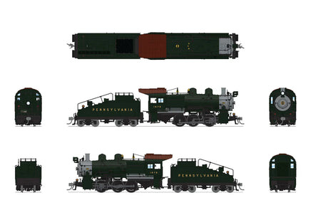 HO Broadway Ltd PRR B6sb 0-6-0 #4001 Futura Lettering 60S66A Tender Paragon4 Sound/DC/DCC Smoke 9176 - MPM Hobbies