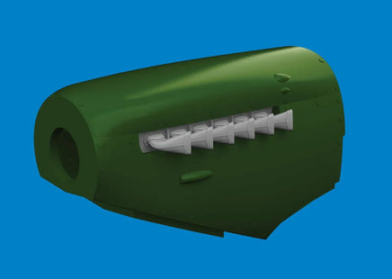 1/72 Eduard Spitfire Mk.V six-stacks exhaust fishtail PRINT Brassin for TAMIYA kit 672410