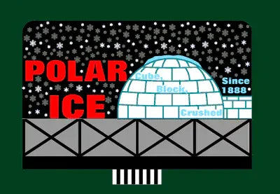 O/HO Miller Engineering Large Polar Ice Billboard 9681 - MPM Hobbies
