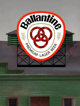 N/HO Miller Engineering Small Ballantine Lager Beer Billboard 440502 - MPM Hobbies