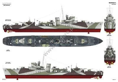Kagero Publishing The British Hunt-class Escort Destroyer HMS Badsworth 07069