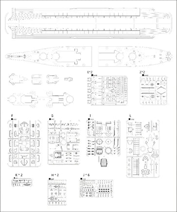 1/350 Veryfire U.S.Navy Battleship USS Montana BB-67 350913