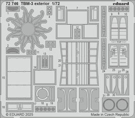 1/72 Eduard TBM-3 exterior Photo Etch 72746