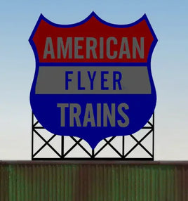 N/HO Miller Engineering Small American Flyer Train Billboard 44-0952 - MPM Hobbies