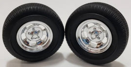 Pegasus Ansen Style Slotted Chrome Mags w/Tires (4) 309T