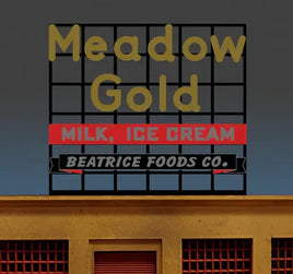 O/HO Miller Engineering Large Meadow Gold Billboard 88-1951 - MPM Hobbies