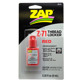 Zap Threadlocker (Permanent - Red) 6ml PT-71
