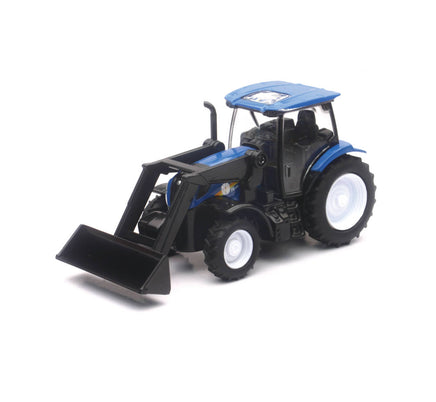 New-Ray Die Cast New Holland Farm Tractor T6 w/ Front Loader 32123
