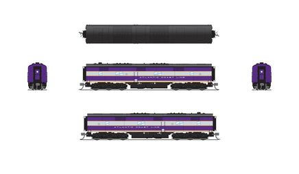 N Broadway Ltd EMD ACL E7B, ACL 763B Purple & Silver, No-Sound/DCC-Ready 8789